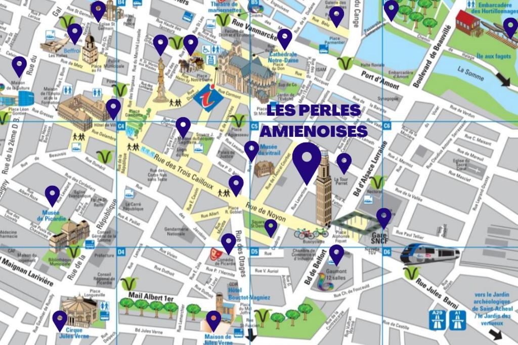 Apartament Les Perles Amienoises ☆ White Pearl ☆ Hyper Centre ☆ Amiens Zewnętrze zdjęcie